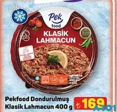 PEKFOOD DONDURULMUŞ KLASİK LAHMACUN 400 G fiyat ve kampanya bilgisi